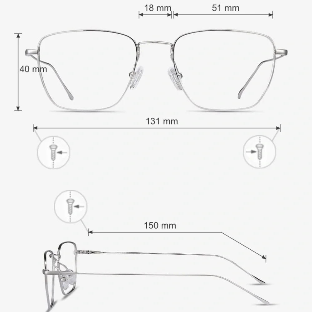 Titanium Blue Light Blocking Glasses